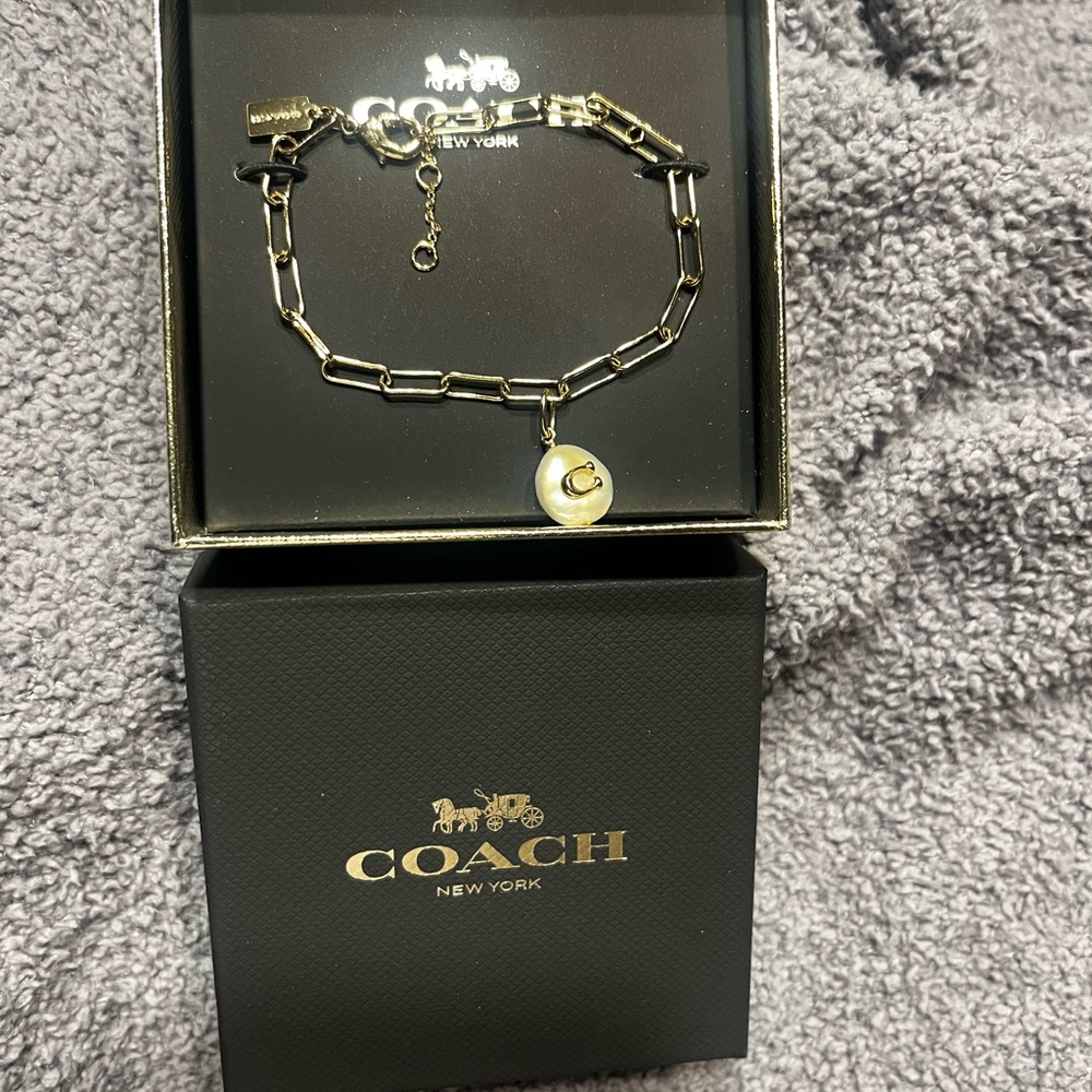 Coach Gold Signature Bracelet